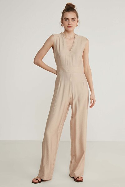 Vitrin Jumpsuit - Beige - Relaxed