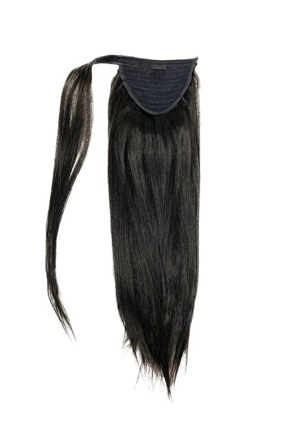 HalitCan HairKing لون كستنائي غامق طبيعي 70 سم ذيل حصان 100 غرام