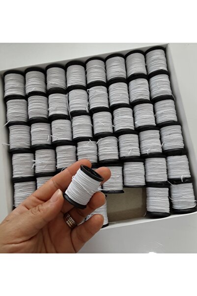 fundahobi خيط مطاطي للخياطة - أبيض 3 قطع