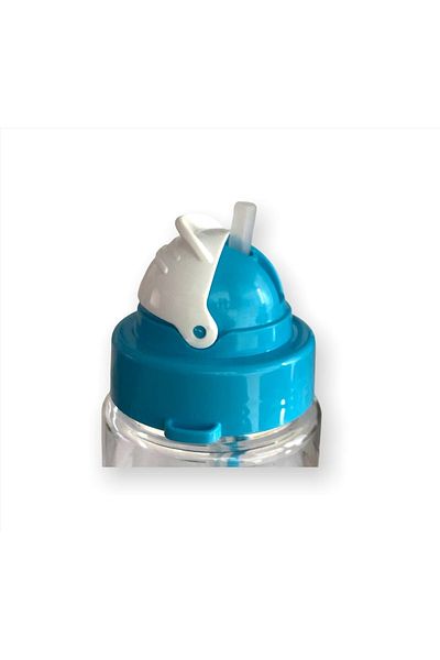 Gıpta Blue-me Tritan Patterned Flask with Straw 500 Cc - A.blue
