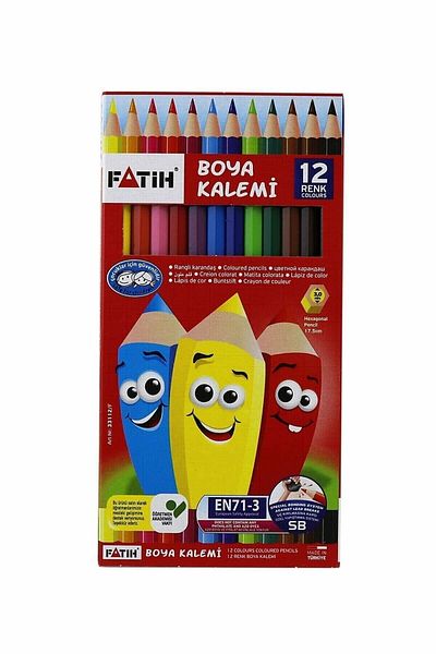 Fatih Full Size 12 Dry Paint Pens 12 Pieces