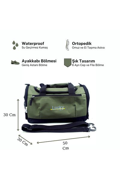 LUCKY BAG Luckybag Green Gym Valisă sport zilnică și geantă pentru bagaje de călătorie