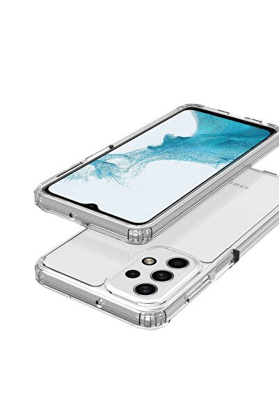m.tk moveteck Samsugn Galaxy A32 4g Kılıf Kamera Korumalı 2mm Kalınlıkta Anti Shock Şeffaf Sararmaz Silikon