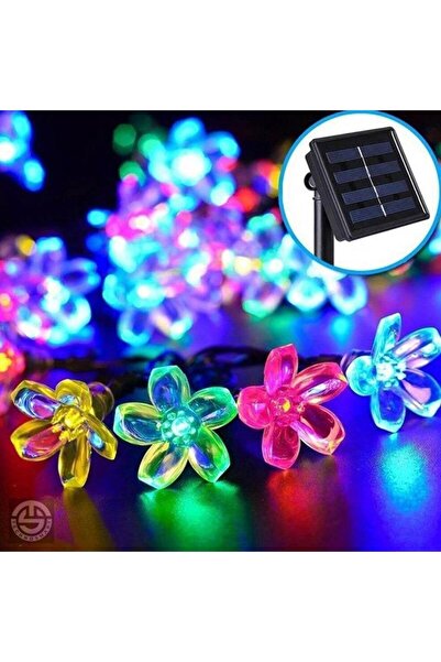 Technojet 20 Ledli Solar Çiçekli Rgb Renkli Bahçe Aydınlatma Dekorasyon Güneş...