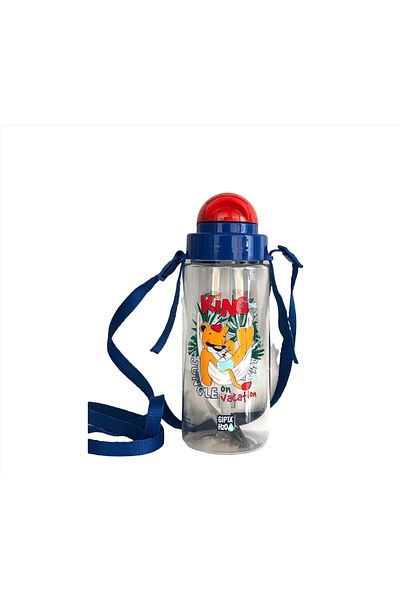 Gıpta Fun Tritan Water Bottle with Straw 500 ml Of The King