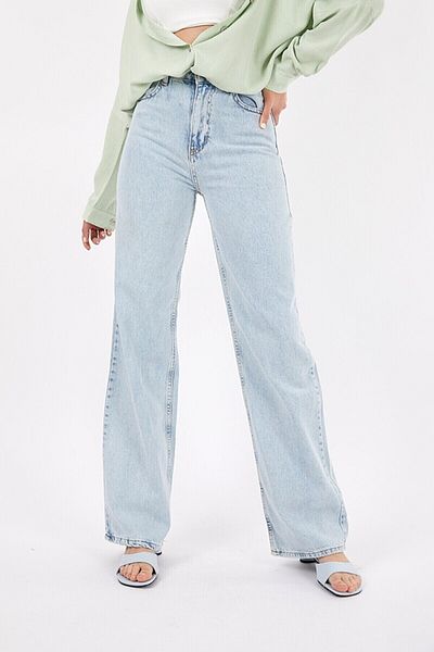 Livik Lycra largi de damă, zăpadă de gheață, talie super înaltă, blugi, denim, pantaloni palazzo