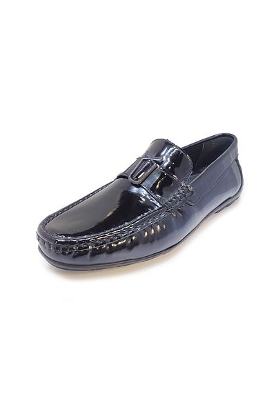 MARCOMEN Black Inner Outer Genuine Leather Men's Casual Loafer Shoes -274462