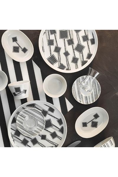 Kütahya Porselen Mood 12007 Model 30 Piece Breakfast Set