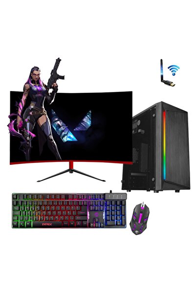 Gamepage Blazon Gf170 I5-3470 16gb 120gb Ssd 1tb Rx550 4gb 23.8" Curved Masaü...