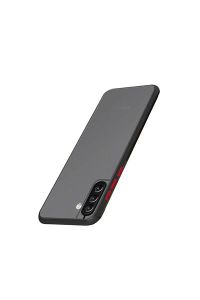 Microcase Samsung Galaxy S21 Fe 5g London Serisi Darbeye Dayanıklı Kılıf - Buzlu Siyah