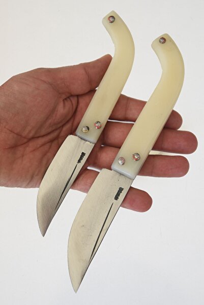 TAPAN BIÇAĞI Tapan Meyve Bıçağı 2 Adet 23-19 Cm El Yapımı Dövme Çelik Paslanm...