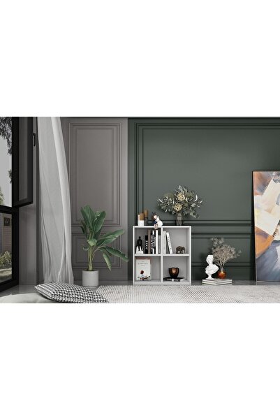 Nettrends Rafli Kitaplik 65 Cm Beyaz Ktp-1020