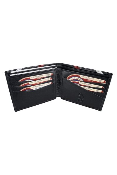 U.S. Polo Assn. Men's Wallet - Plcz8402 Model, Navy Blue