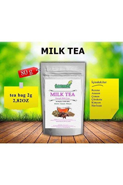 teamix Milk Tea /40 Ad/80 Gr/ Süt Arttıran Süzen Poşet Çay