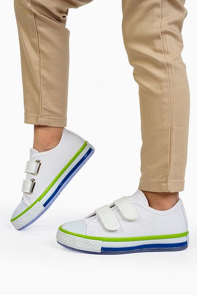 Solo Bag Boy's Orthopedic Supported White Lighted Casual Sports Shoes