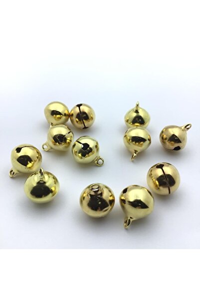 Erdal Ticaret Cat Bell (1 Pack of 10 Pieces) 12 Mm Gold