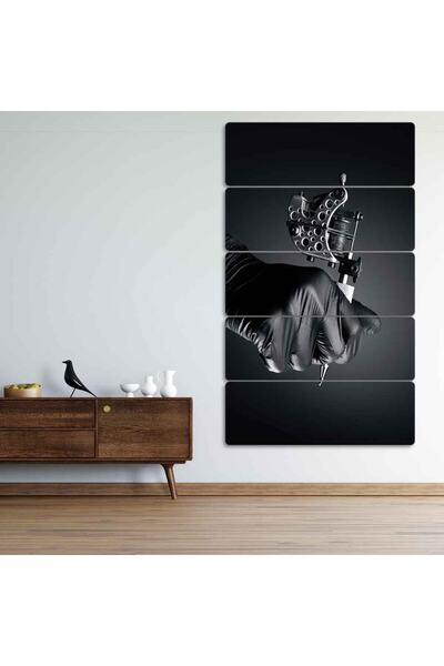 EVLOYA Tattoo, Dövmeci, Dövme Makinesi - 5 Parçalı Tablo