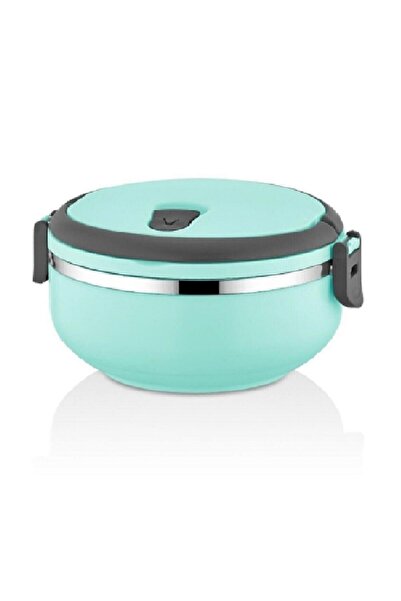 Veliday Tek Katlı Sızdırmaz Yemek Termosu Sefer Tası Saklama Kabı Turkuaz