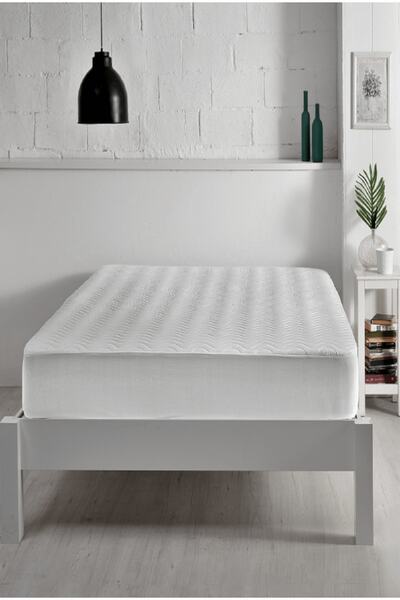 OZANHOM Kapitoneli Fitted Çift Kişilik Yatak Alezi Çift Kişilik