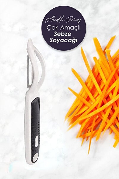 Anadolu Saray Çarşısı Pratik Çok Amaçlı Sebze Soyacağı - Patates Domates Salatalık Julyen Soyma Bıçağı, Meyve Soyma Aleti