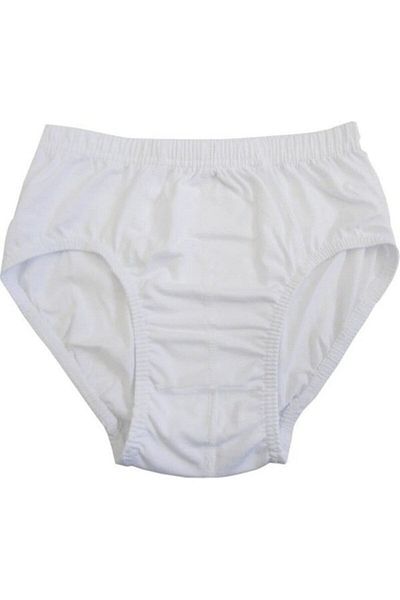 giyimsepeti Men's Cotton White 12-Piece Slip Panties