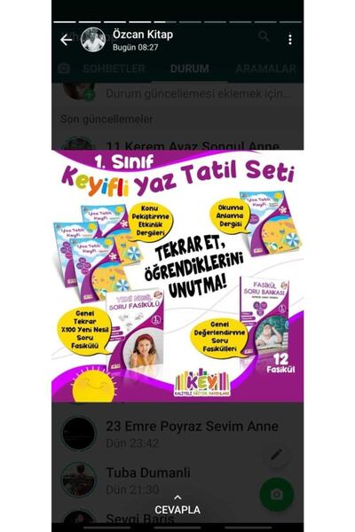 Kaliteli Eğitim Yayınları Key Yayınları 1.sınıf Keyifli Yaz Tatil Seti 2025 Yeni