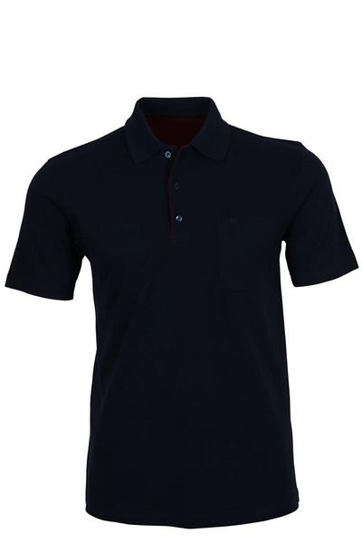Modarar Ανδρικό μπλουζάκι Navy Blue Polo Neck Normal Cut