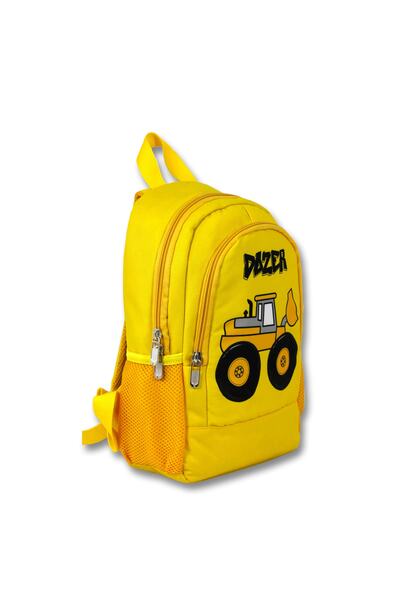 Cennec Ümit Çanta Sarı Dozer Anaokulu Çantası 2605