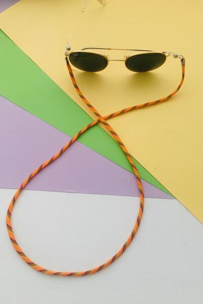 T-Light حزام النظارات الرياضية باللون البرتقالي - حبل (رفيع)