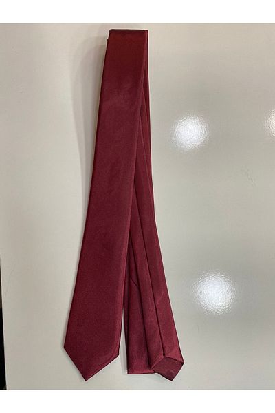 BENESSE Satin Burgundy Tie