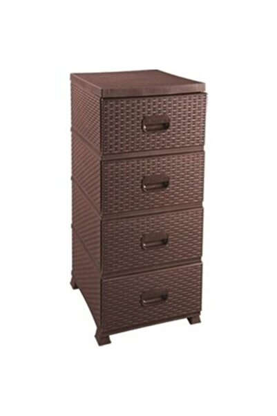 KASTAMONU PLASTİK Violet House 0357 Koyu Kahverengi Komidin Sebzelik Şifonyer