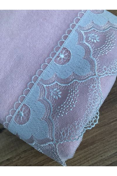 Çeyiz Bahçesi Lorena Velvet Hand Towel 50&90 Powder