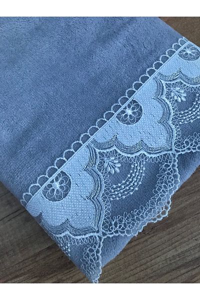 Çeyiz Bahçesi Lorena Velvet Hand Towel 50&90 Gray
