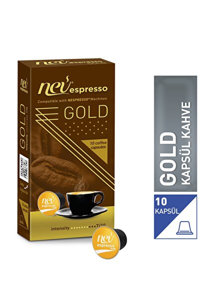Nev espresso Gold Kapsül Kahve 1 Kutu Nespresso Uyumlu