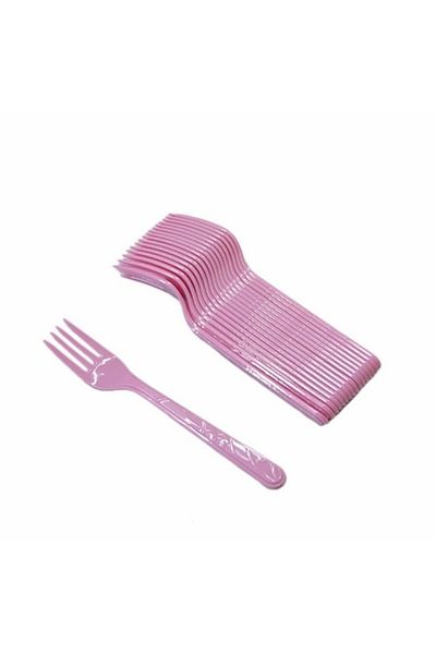 Deniz Party Store Pink Plastic Disposable Forks Pack of 25
