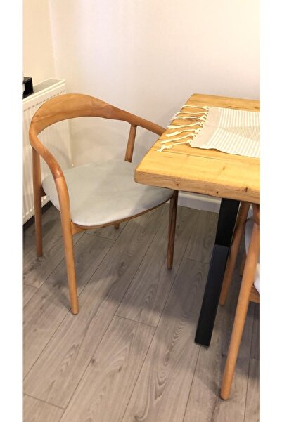 modelsa design Ahşap Kollu Masif Tasarım Sandalye