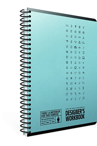 Gıpta Designers Spiralli Sert Kapak 100 Yaprak Noktalı Not Defteri 17x24cm 5947