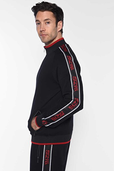 ECKO UNLTD Ανδρικό φούτερ με γιακά Rafael Black