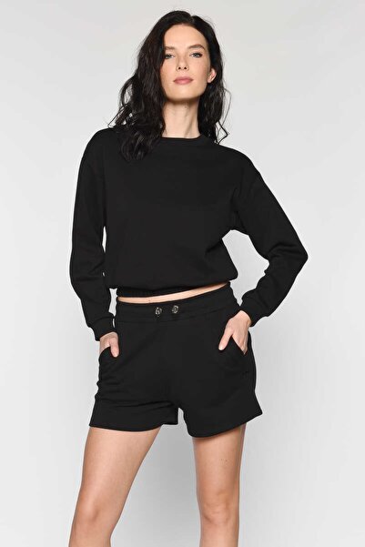 ECKO UNLTD Taylor Black Women's Crew Neck Sweatshirt