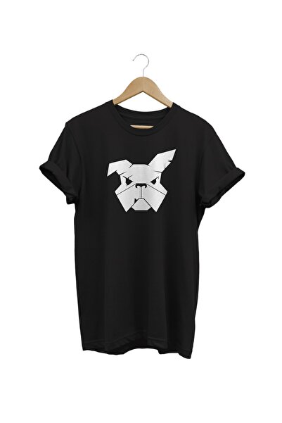 WİDİ Bulldog Štampano crna T-shirt