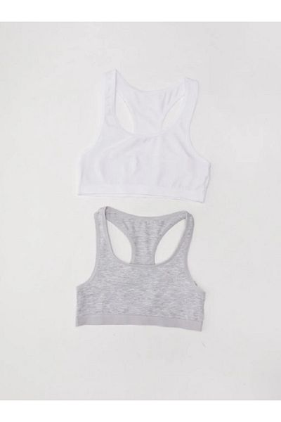 LC Waikiki Basic Cotton Bustier for Girl - Pack of 2