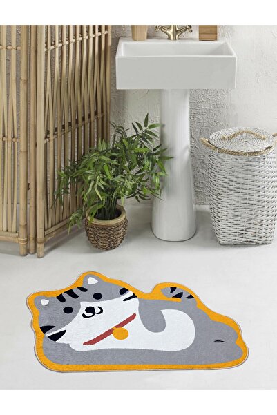 eco concept Non-Slip Base, Cat Pattern, Bath Mat, Decorative Mat, 60x100 Cat11