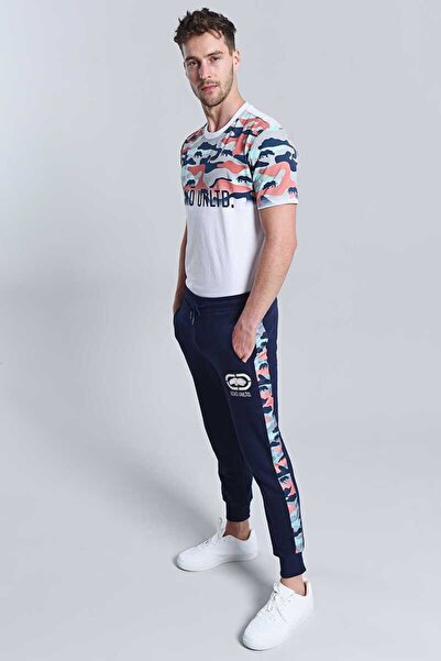 ECKO UNLTD Lacivert Erkek Şeritli Eşofman Alt NEVADA JOGGER