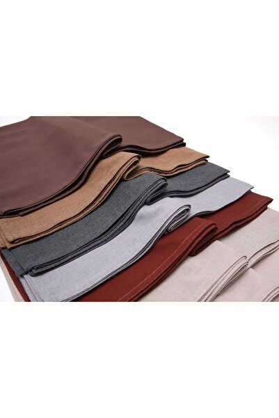 FİVESCARF Five Scarf Maxi Cotton Shawl Bitter Brown