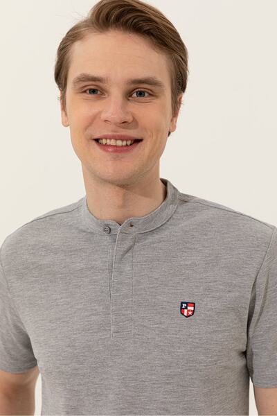 U.S. Polo Assn. Tricou gri pentru bărbați