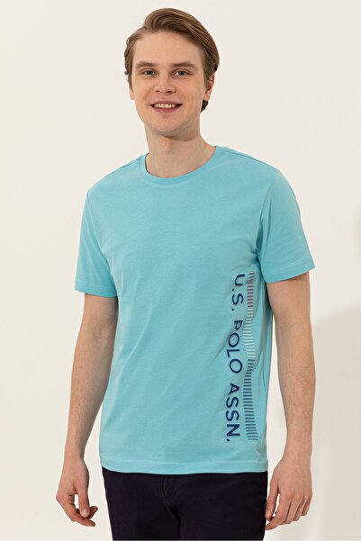 U.S. Polo Assn. Μπλε ανδρικό μπλουζάκι