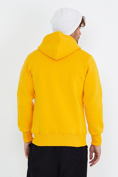 AMAZING CRASH Limoni Yellow Unisex Φούτερ με κουκούλα με τρία κλωστές Basic