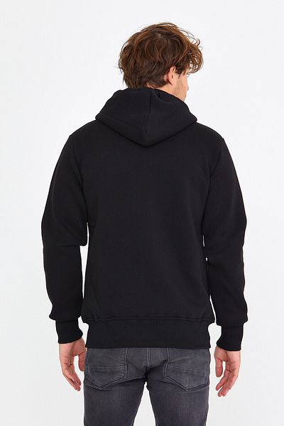 AMAZING CRASH Μαύρο Unisex Φούτερ με κουκούλα με τρεις κλωστές Basic