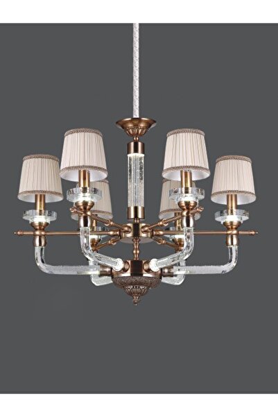 Avize çarşısı C.3307/6 Eskitme Metal - Akrilik Şeffaf Kol Avize