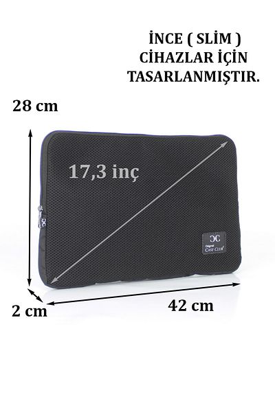 Case Club 17.3'' Inch Mesh Sponge Slim Macbook And Laptop Case Slim Design 15884 Laptop Case
